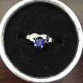 Bague plaqué argent grandeur 5 et demi 10$