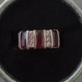 Bague neuve plaqué argent grandeur 8 10$