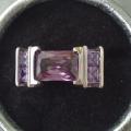 Bague neuve plaqué argent grandeur 8 10$