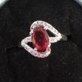Bague plaqué argent grandeur 7 et demi 10$