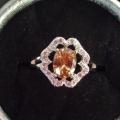 Bague plaqué argent grandeur 7 et demi 10$