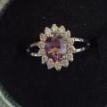 Bague neuve plaqué argent grandeur 8 10$