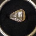 Bague plaqué argent grandeur 7 et demi 10$