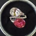 bagues plaqué argent gr: 7 10$