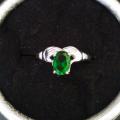 Bague plaqué argent grandeur 7 et demi 10$