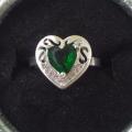 Bague neuve plaqué argent grandeur 8 10$