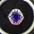 Bague plaqué argent grandeur 7 et demi 10$