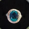 Bague plaqué argent grandeur 7 et demi 10$