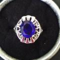 Bague plaqué argent grandeur 6 10$