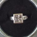 Bague neuve plaqué argent grandeur 8 10$