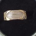 Bague neuve plaqué argent grandeur 8 10$