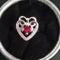 Bague neuve plaqué argent grandeur 8 10$