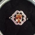 Bague neuve plaqué argent grandeur 8 10$