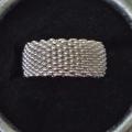 Bague plaqué argent grandeur 7 et demi 10$