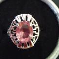 Bague neuve plaqué argent grandeur 8 10$