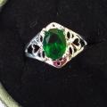 Bague neuve plaqué argent grandeur 8 10$