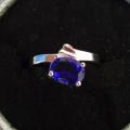 Bague neuve plaqué argent grandeur 8 10$