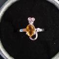 Bague neuve plaqué argent grandeur 8 10$