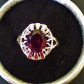 Bague neuve plaqué argent grandeur 8 10$