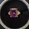 Bague neuve plaqué argent grandeur 8 10$