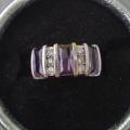 Bague neuve plaqué argent grandeur 8 10$
