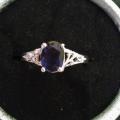 Bague neuve plaqué argent grandeur 8 10$