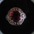 Bague neuve plaqué argent grandeur 8 10$