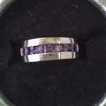 Bague neuve plaqué argent grandeur 8 10$