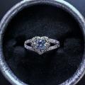 Bague neuve plaqué argent grandeur 8 15$