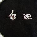 Boucles d'oreilles plaqué argent 5$